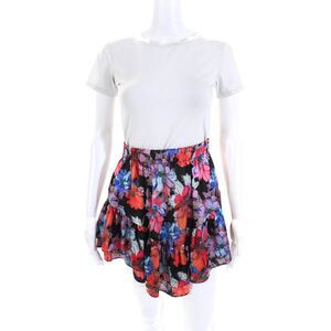 LoboRosa Womens Floral Mini Skirt Multicolored Size 6 14044326